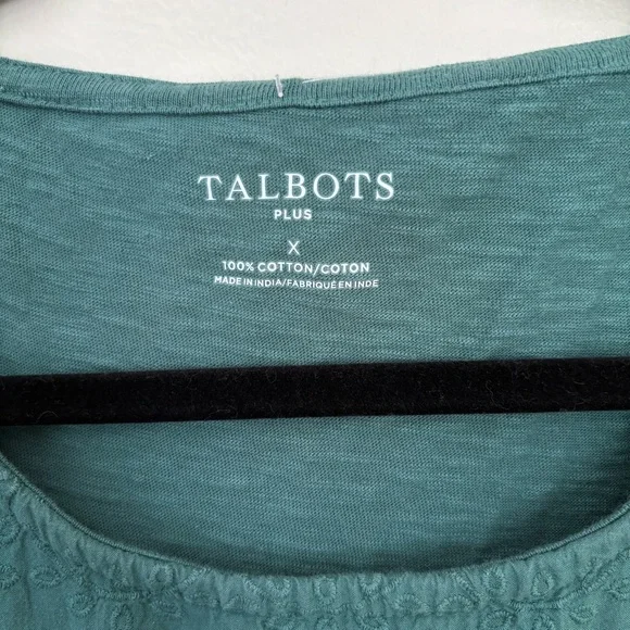 Talbots Green Cotton Tank Size X - Picture 7 of 7